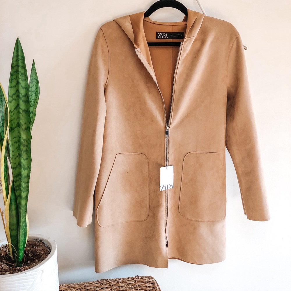 NWT Zara Suede Feel Jacket